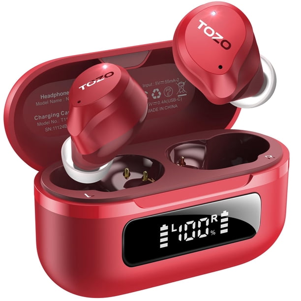 Auriculares inalámbricos TOZO Hybrid con cancelación activa de ruido, 59 horas de reproducción