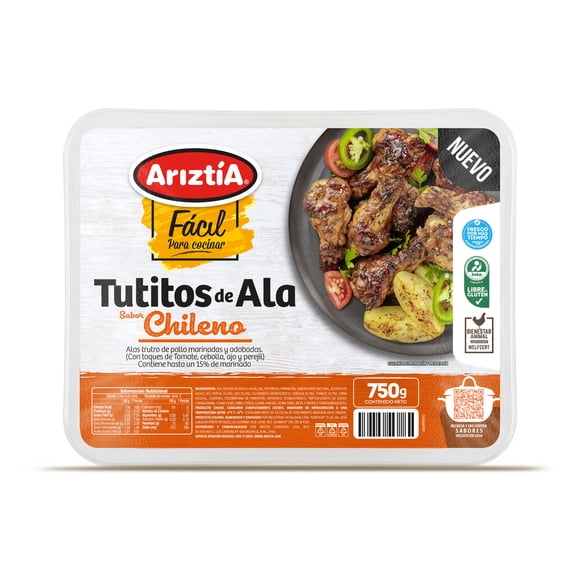 Pollo Alitas Sureña Envasadas, 750 g
