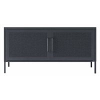 Metalbrein - Aparador Arrimo Metálico Malla - Color Negro