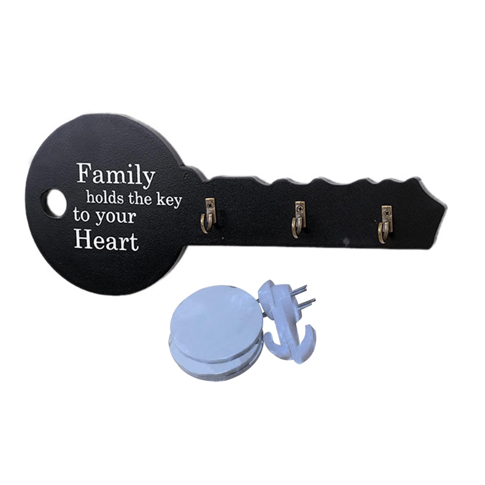 Magideal - Gancho Para Llaves, Colgador De Almacenamiento, Organizador Colgante Decorativo Para Abrigo, Ropa, Sombrero , Negro