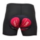 thumbnail image 1 of Ciclismo 3D Pantalones Cortos Acolchados Bicicleta Ciclismo Ropa Interior Pantalones Cortos Ajustados Rojo 2XL, 1 of 5
