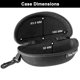 thumbnail image 2 of Funda para gafas de sol Flying Fisherman Shell, protectora con cremallera, negra, 2 of 6