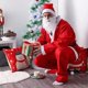 thumbnail image 4 of Traje Disfraz De Viejo Pascuero Para Adulto Santa Claus Rojo rojo UNICA, 4 of 4