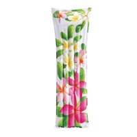 Colchoneta Inflable Intex Tropical Fashion Mat, Flores Verdes
