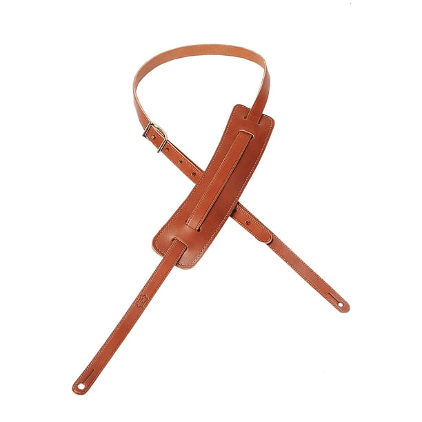 Correa para guitarra Levy's Leathers, cuero tallado, con almohadilla clásica de los años 50