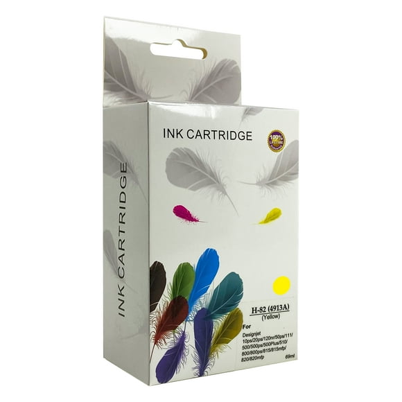 Tinta Amarilla Alternativa Para Hp 82 H-82 Designjet 10 510 800 815mfp