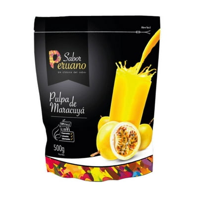 Pulpa De Maracuyá 500 G Sabor Peruano