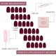 thumbnail image 4 of Press On Nails Glamnetic Berry Maroon Short Round x30, 4 of 6
