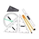 thumbnail image 5 of Herramienta De Geometría De Reglas De Geometría Matemática Grande Para Profesores De Pizarra Negra, 5 Uds., 5 of 5