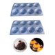 thumbnail image 1 of Pack 2 Molde De Silicona Molde Silicona Molde 8 Media Esfera, 1 of 2