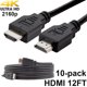 thumbnail image 1 of Cables digitales HDMI 4K de 1,4 m (12 pies) de SatelliteSale, cable universal de PVC negro., 1 of 2