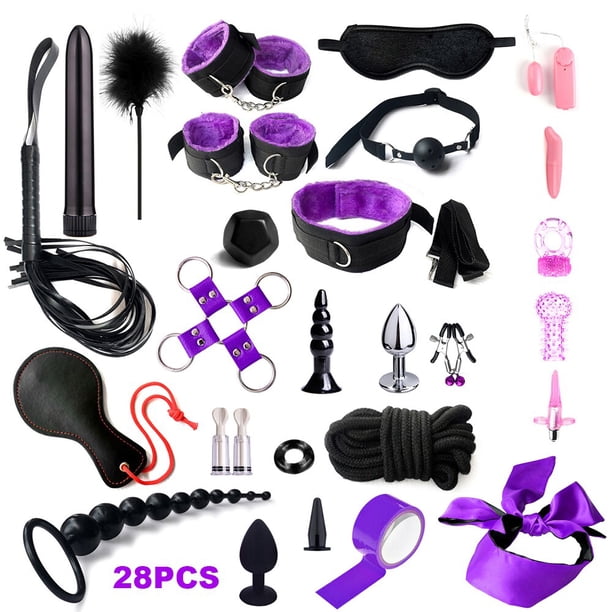 Sex Games Whip Gag Nipple Clamps Sex Toys For Couples Exotic Accessories Sexy Leather BDSM Kits Plush Sex Bondage Set Handcuffs