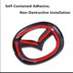 thumbnail image 4 of Adhesivo decorativo para volante de Mazda, compatible con Mazda 3, 6, CX-3, CX-5, CX-9, accesorios interiores (rojo)., 4 of 7