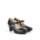thumbnail image 2 of Zapato Cueca Mujer Negro Brillante, 2 of 8