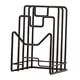 thumbnail image 3 of Soporte de tablero de corte, organizador de tableros de corte, soporte de tapa de sartén, soporte de utensilios de cocina para placas, tapas de sartén negro, 3 of 5