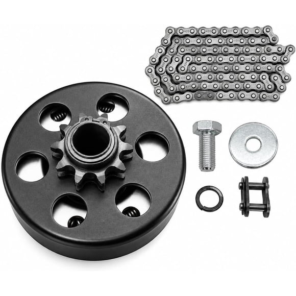 Embrague centrífugo para kart, eje de 3/4 pulgadas, 10 dientes, con cadena