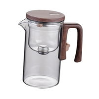 Magideal - Tetera De Vidrio Tetera De Vidrio Con Infusor Práctica Tetera Multiusos De Hojas Sueltas Tetera De Flores Florecientes Para Salón De Té Camping Hogar Transparente 720Ml