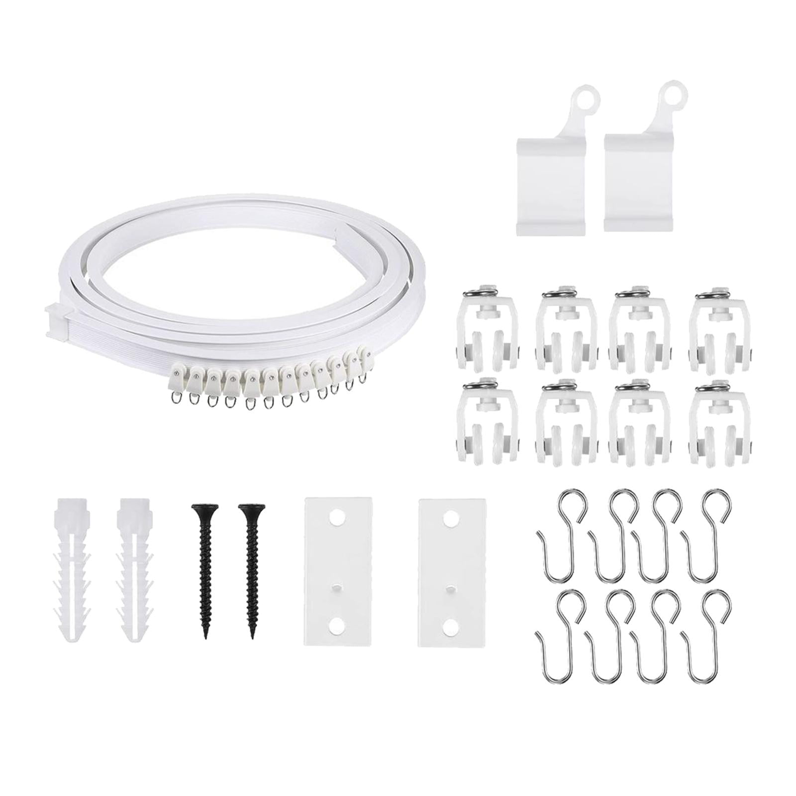 Bothyi - Riel De Cortina Flexible, Tobogán Silencioso, Tapas De Extremo Para Literas, Camper