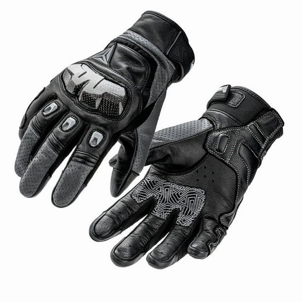 Guantes De Cuero Para Motociclismo Motowolf 0305C