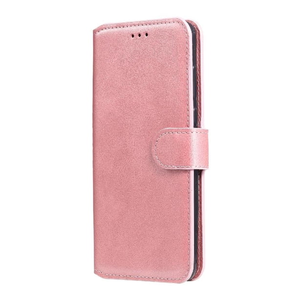 Funda Billetera para Realme C20 con Porta Tarjetas y Soporte Ajustable Rosa