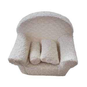 Magideal - Sofá Decorativo Para Fotografía De Bebé Con Almohada De Cojín, Muebles De Fotografía Infantil, Silla Para Fotografía Pose Para Niñas De 0 A 3 Beige