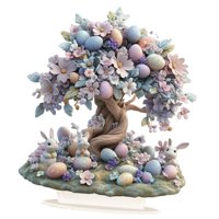 Bothyi - Decoración De Huevos De Pascua Con Forma De Conejo, Manualidades 2D, Adorno De Conejo Para La Ventana De La Cocina, Estilo Pasarela A