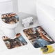 thumbnail image 4 of La Guerra De Las Galaxias theme 4 piece Shower Curtain Set With Rugs Waterproof Bathroom Decor Set Includes Bath Mat U shaped Rug Toilet Lid Cover And Curtain With Hooks, 4 of 6