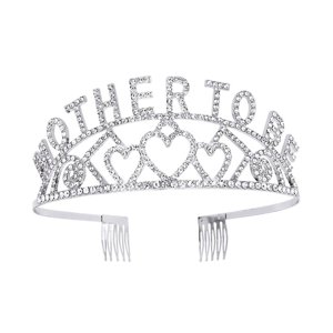 Bothyi - Corona Diadema Diadema Tocado Corona De Diamantes De Imitación Para Fotografía De Graduación Mujeres Argent