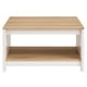 thumbnail image 5 of Mesa de centro 2 niveles 80 × 60 × 45 cm Blanca y roble natural, 5 of 7