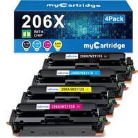 Cartuchos De Tóner Mycartridge 206X De Alto Rendimiento, Paquete De 4 Unidades Para Hp