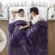 thumbnail image 2 of Manta eléctrica Beautyrest, suave, cálida, reversible, color morado completo, 2 of 7