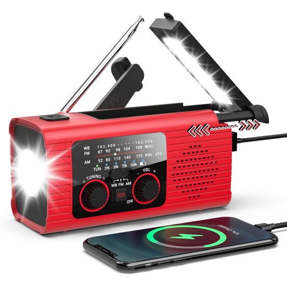 NITIGO Emergency Weather Radio, radio meteorológica NOAA de 4000 mAh