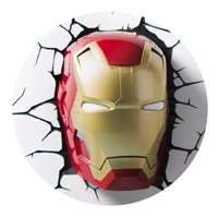Fxlight - Aplique Mural 3D Diseño Cara De Iron Man