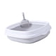 thumbnail image 1 of Caja De Arena Para Gatos, Caja De Arena Con Borde Alto, Inodoro Portátil Duradero Para Cachorros, Gris Mediano, 1 of 5
