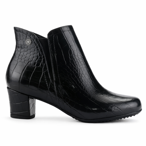 Botin Negro Mujer Casual Chalada Flexib
