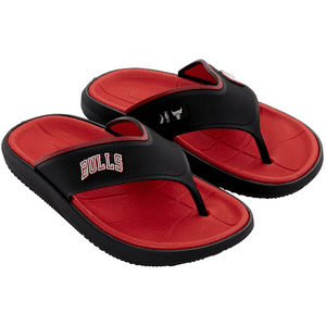 Sandalia Hombre Negro Chicago Bulls Nba 381 Rider