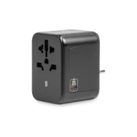 Logiix World Traveler Xl 30W Travel Adapter Black