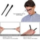 thumbnail image 4 of Puntas de silicona antideslizantes para los extremos de las gafas, fundas de tubo de repuesto para patillas de gafas de sol planas y delgadas con alambre, 6 pares, 4 of 8