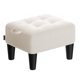 thumbnail image 1 of Taburete SONGMICS ULOM501W01 de terciopelo blanco crema, 1 of 6