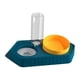 thumbnail image 4 of Cuencos De Puntos Con Dispensador De Agua Juego De Tazones De Comida Húmeda Y Seca Comedero Para Mascotas Bebedero Doble Azul, 4 of 5