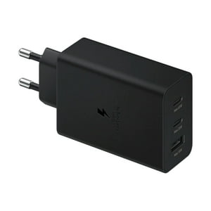 Samsung - Cargador Super Rapido Trio 65W / 2 Usb-C + Usb-A Sin Cable / Ep-T6530Nbegch Negro