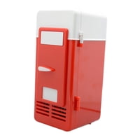 Magideal - Refrigerador Usb Mini Para Coche, Refrigerador Compacto, Calentador Eléctrico, Accesorios, Barra Portátil, Lata De Viaje, Lata De Bebida, Bebidas De H Rojo
