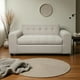 thumbnail image 3 of Sofa Tres Cuerpos Brazo Redondo Lino Beige, 3 of 3