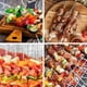 thumbnail image 3 of X50 Pinchos Anticuchos Brochetas Acero Inoxidable Barbacoa 34 cm, 3 of 4
