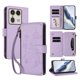 thumbnail image 1 of Funda Cartera Mariposa para [Motorola Edge 50 Ultra 5G] con Soporte y Cremallera Morado claro, 1 of 6