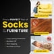 thumbnail image 4 of Calcetines protectores para patas de silla para pisos de madera dura, 24 piezas, gris, 4 of 8