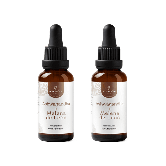 Pack x2 Concentrado Ashwagandha + Melena de Leon 60 ml Karun Life