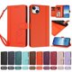 thumbnail image 4 of Funda Cartera Trébol para iPhone 15 Plus con Ranuras Tarjetas y Carga Inalámbrica Naranja, 4 of 6