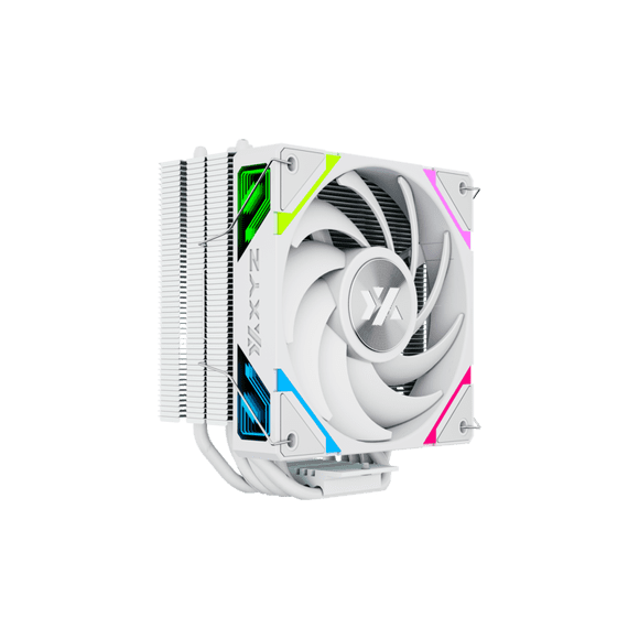 Disipador para CPU XYZ THERMAX 6, 1x Ventilador Vortex 120mm, 6 Heatpipes, A-RGB, Blanco