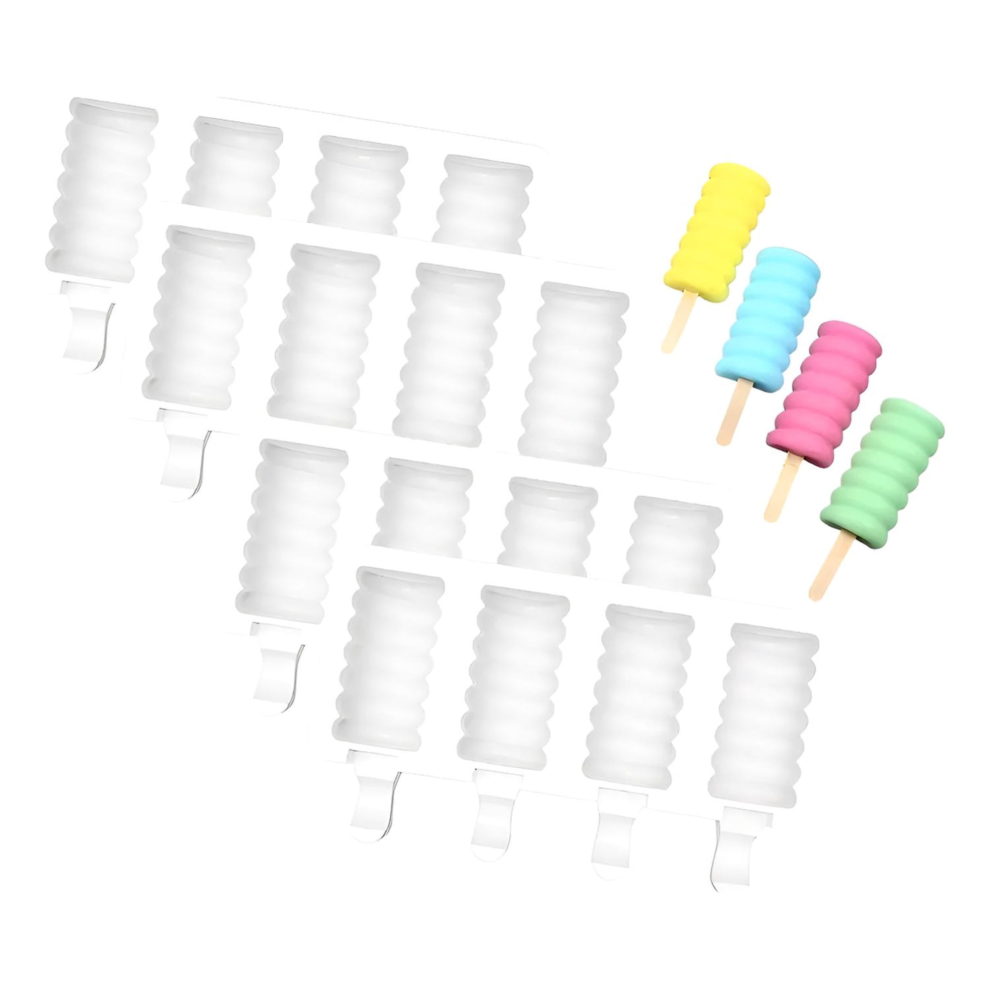 Pasteleriuscl - X4 Molde Helado Silicona Molde Helados Molde Paletas Mini395 Molde Helado Molde Paleta Helado Molde